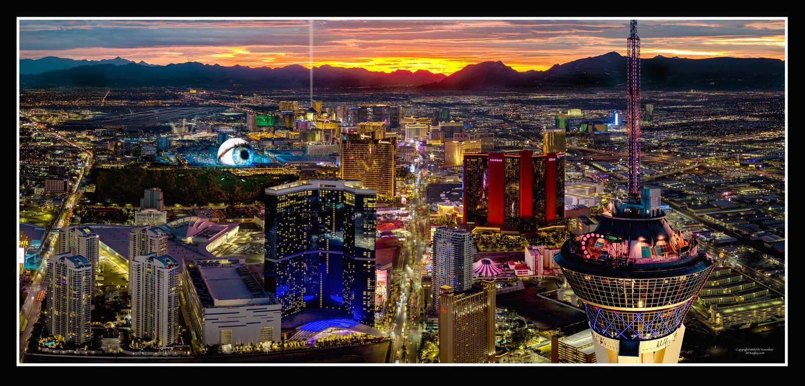 An Eye on you Las Vegas panorama