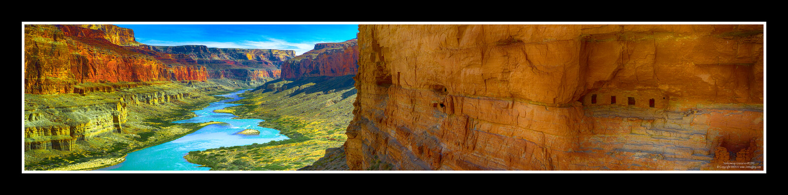 Nankoweap Granaries Grand Canyon panorama, flat print without tube
