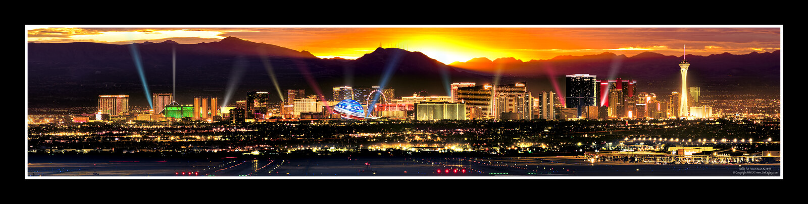 Silent Force Las Vegas panoramic print