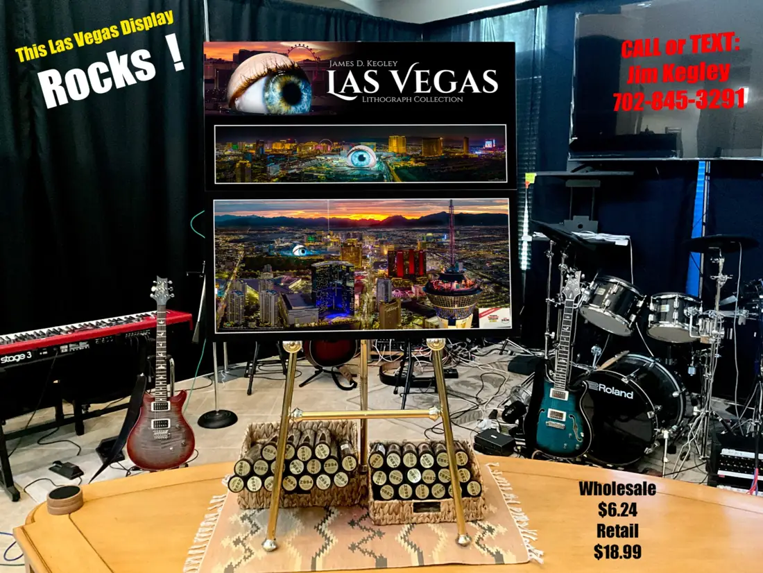 Las Vegas easel display